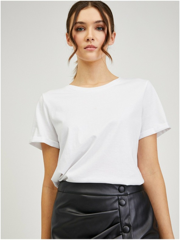 Orsay Черна дамска пола от изкуствена кожа ORSAY