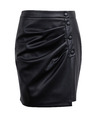 Orsay Черна дамска пола от изкуствена кожа ORSAY