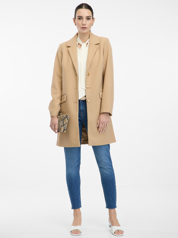 Orsay Светлокафяво дамско палто ORSAY