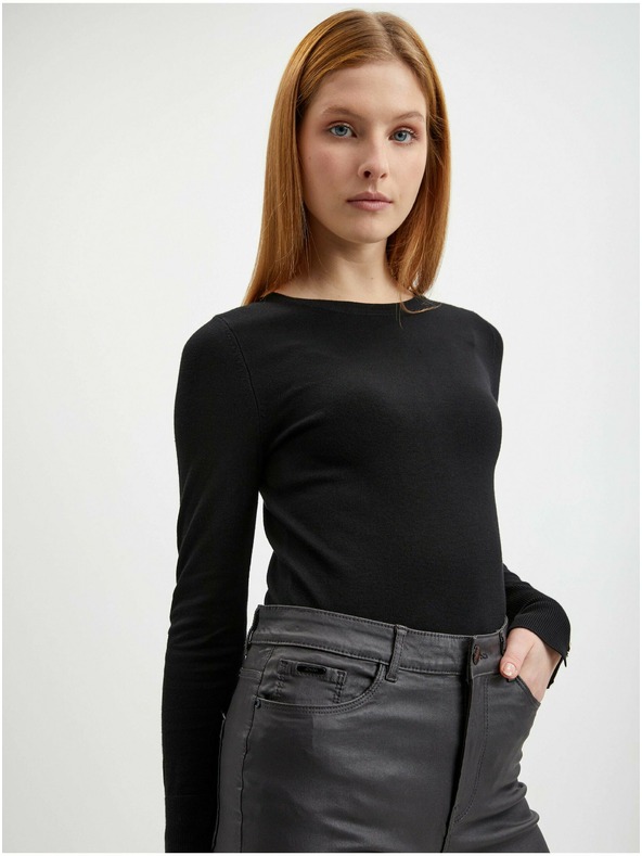 Orsay Сив дамски панталон от изкуствена кожа ORSAY