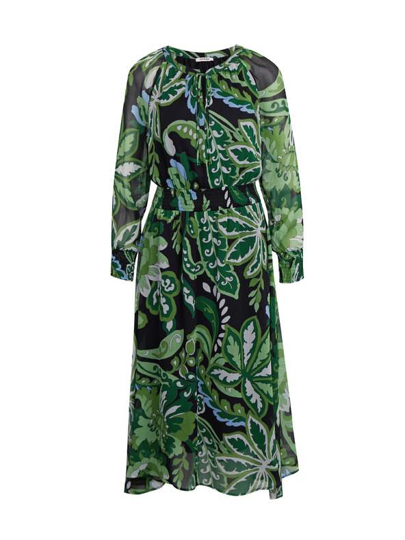 Orsay Зелена дамска рокля на цветя ORSAY