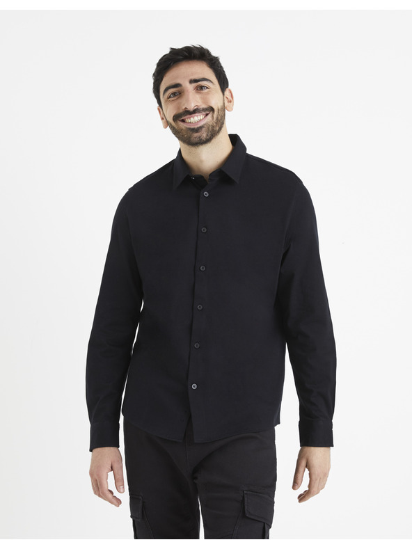 Celio Черна мъжка риза Celio Vajersey