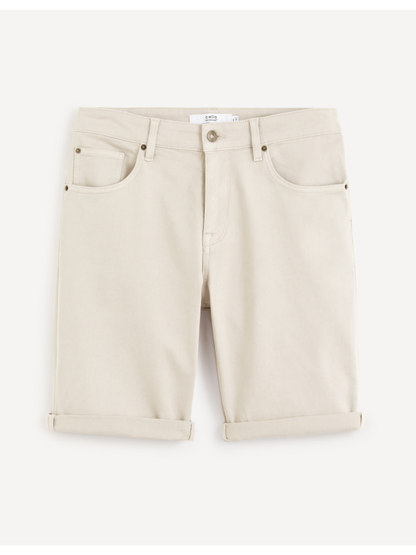 Celio Бежови мъжки къси панталони Celio Mohitobm