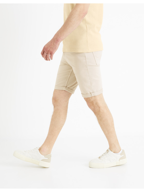 Celio Бежови мъжки къси панталони Celio Mohitobm
