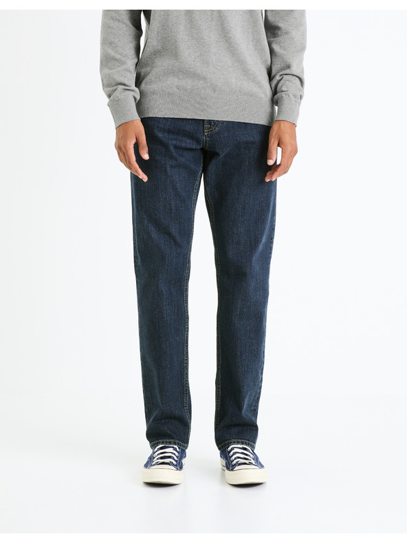 Celio Тъмно сини мъжки дънки с редовна кройка Celio Fostones