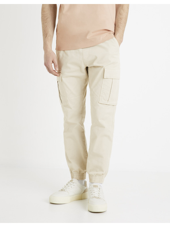 Celio Кремав мъжки товарен панталон Celio Docar