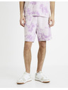 Celio Лилави мъжки спортни къси панталони щампа батик Celio Doengame