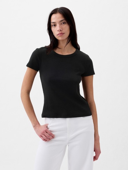 GAP Ребрести тениска с лого GAP