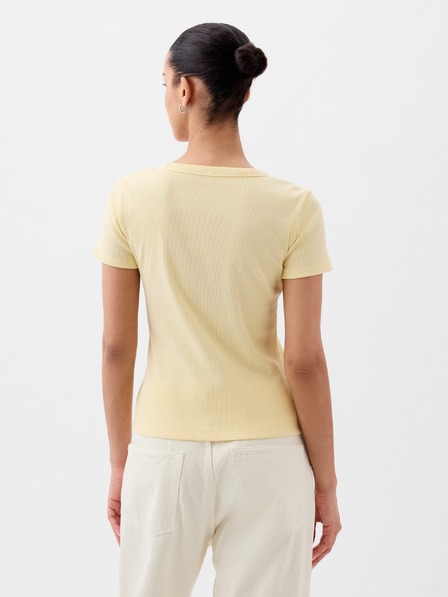 GAP Ребрести тениска с лого GAP