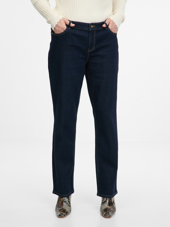 Orsay Тъмносини дамски straight дънки ORSAY