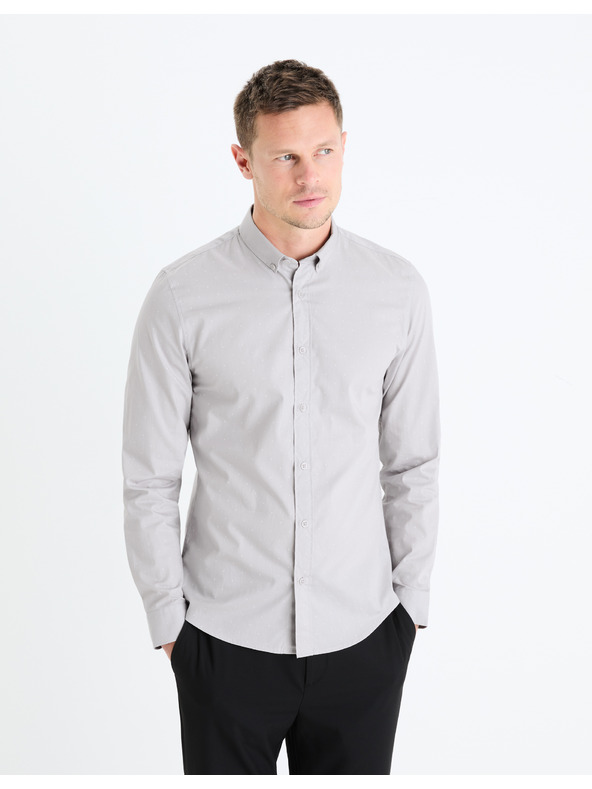 Celio Светлосива мъжка риза Celio Gaop