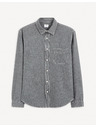 Celio Сива мъжка дънкова риза Celio Gagusti1