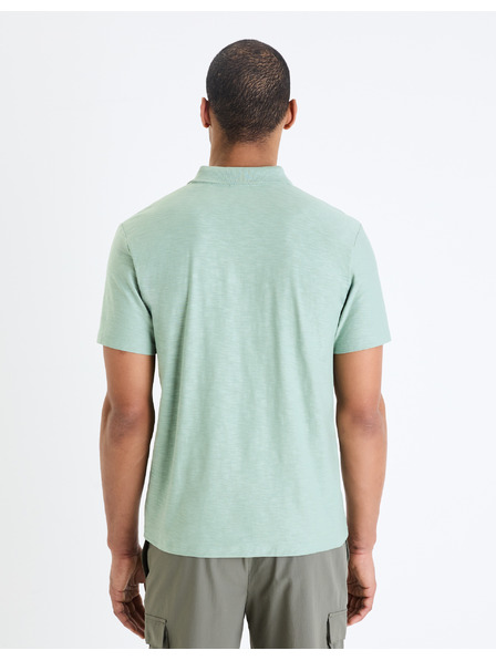 Celio Светлосиня мъжка основна поло тениска Celio Feflame