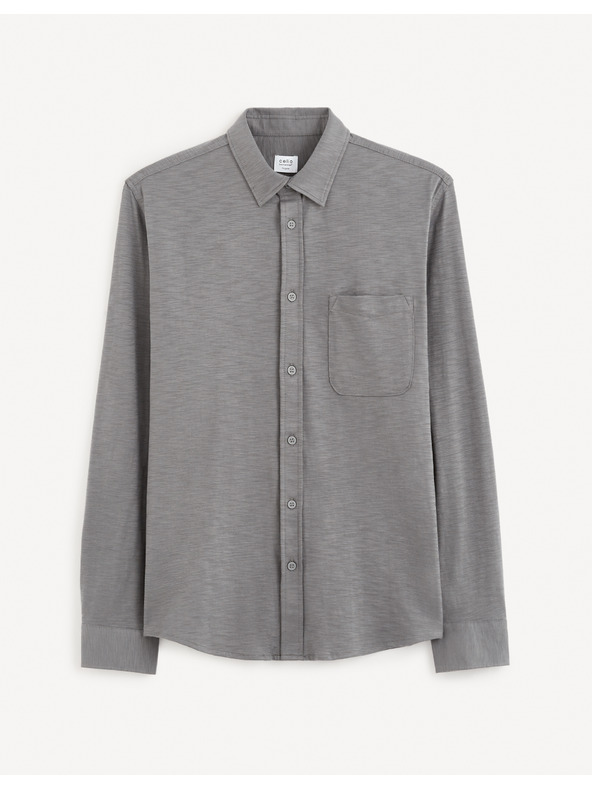Celio Сива мъжка риза Celio Gaselle
