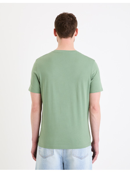Celio Светлозелена мъжка основна тениска Celio Debasev