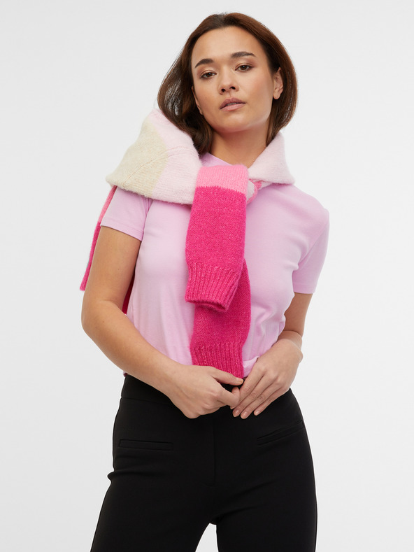 Orsay Розова дамска къса тениска ORSAY