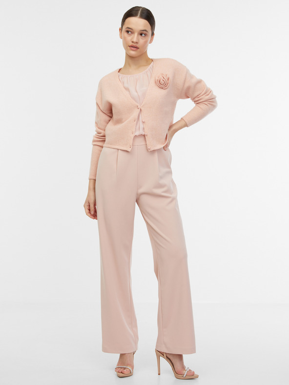 Orsay Дамска жилетка в цвят кайсия с примес на вълна ORSAY