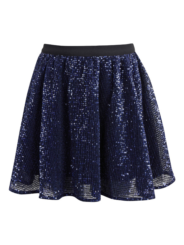 Orsay Тъмносиня пола за момичета с пайети ORSAY