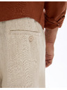 Celio Бежов мъжки ленен панталон Celio Dolinus