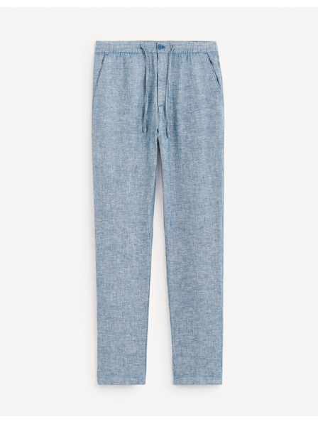 Celio Сини мъжки панталони от лен Celio Dolinusco