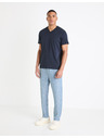 Celio Сини мъжки панталони от лен Celio Dolinusco