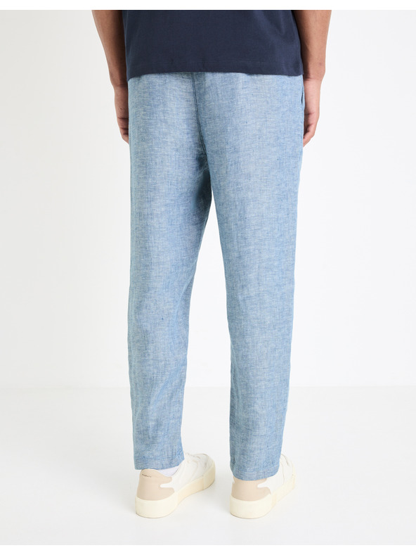Celio Сини мъжки панталони от лен Celio Dolinusco