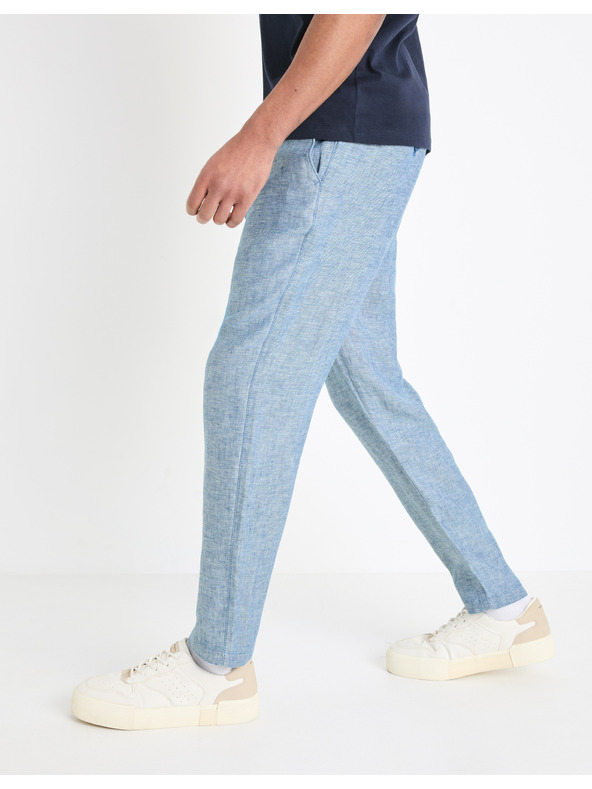 Celio Сини мъжки панталони от лен Celio Dolinusco