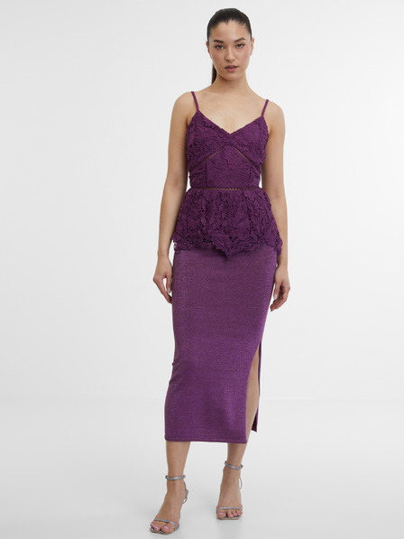 Orsay Лилав дамски дантелен топ ORSAY