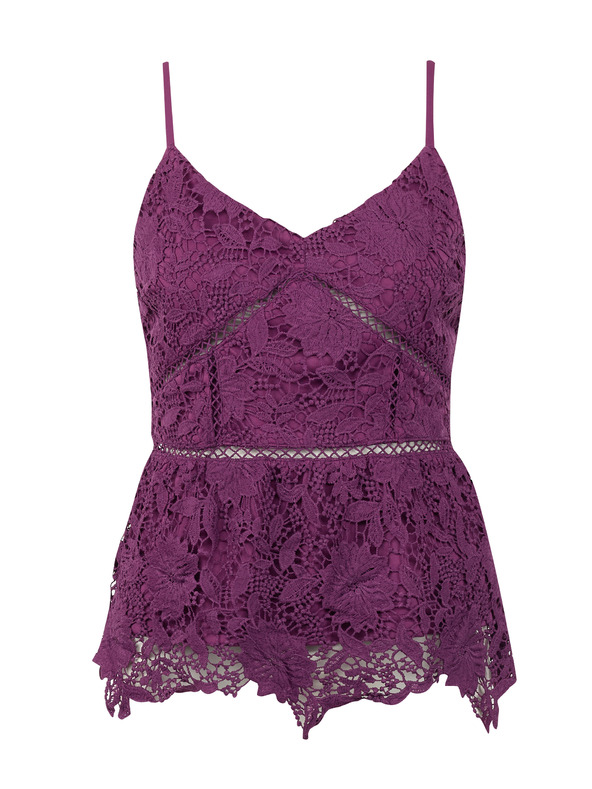 Orsay Лилав дамски дантелен топ ORSAY