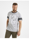 Celio Светлосива мъжка тениска с щампа Celio