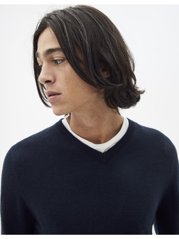 Celio Тъмносин основен пуловер Celio Sebase