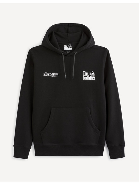 Celio Черно мъжко яке с качулка Celio Lvegodsw