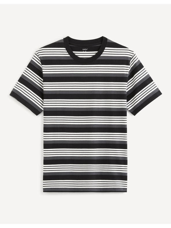 Celio Черна раирана основна риза Celio Veband