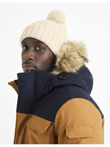 Celio Бежова шапка с помпон Celio Vicable