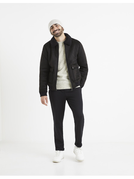 Celio Черно яке от изкуствена кожа Celio Vutoronto