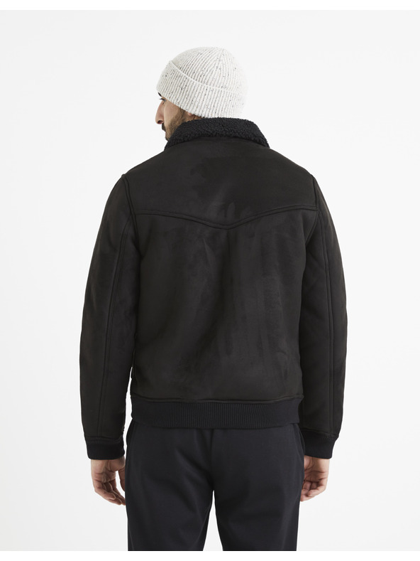 Celio Черно яке от изкуствена кожа Celio Vutoronto