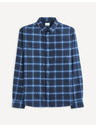 Celio Тъмно синя карирана риза Celio Vaflaca