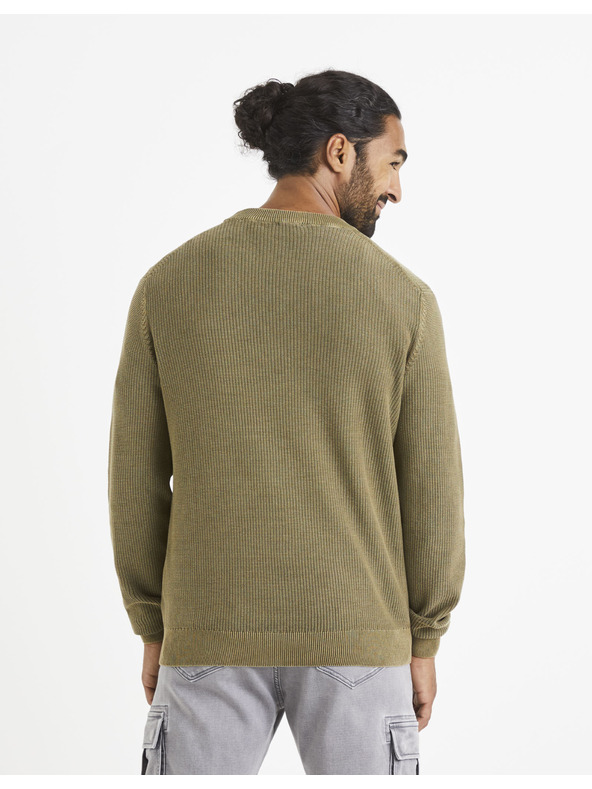 Celio Основен пуловер в цвят каки Celio Vecold