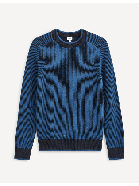 Celio Черен и син мъжки пуловер Celio от вълнена смес