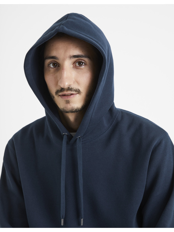 Celio Тъмносиньо мъжко яке с качулка Celio Vesix