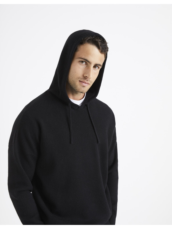 Celio Черен мъжки пуловер Celio Vesweety