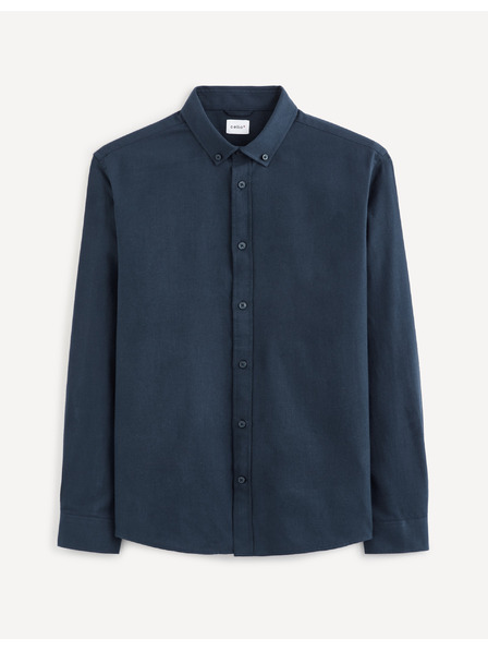 Celio Тъмно синя мъжка тениска Celio Waffle