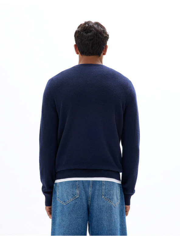 Celio Тъмносин мъжки кашмирен пуловер Celio Jecloud