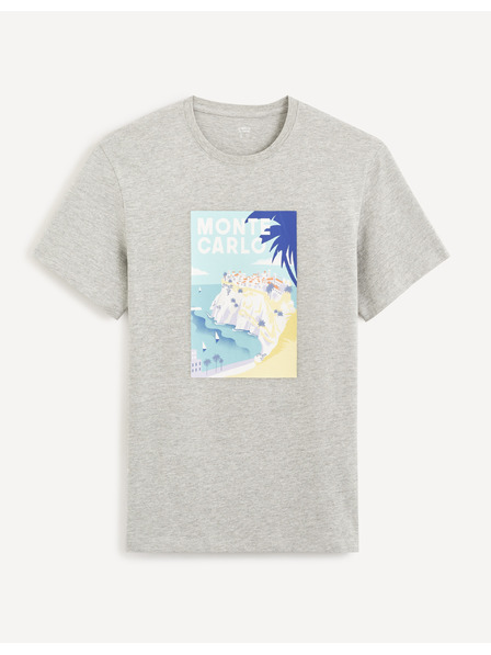 Celio Celio Cevinty Monte Carlo сива памучна тениска