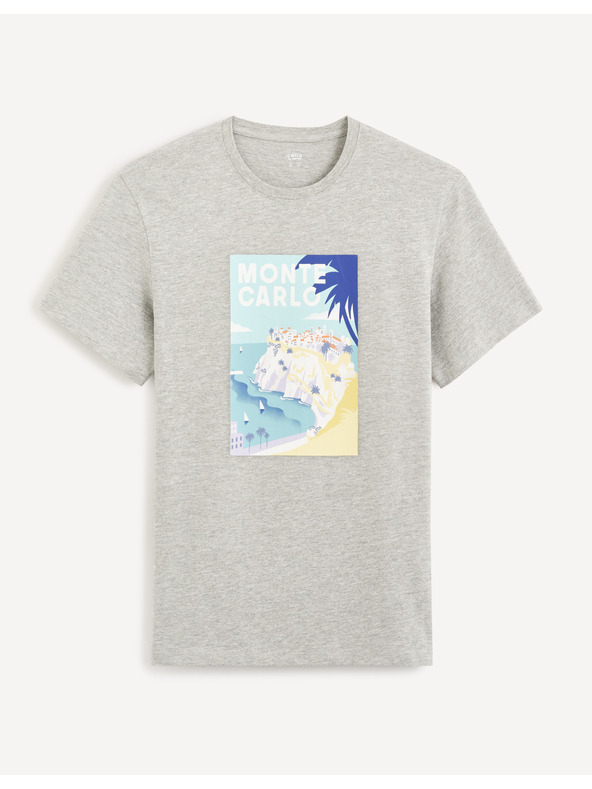 Celio Celio Cevinty Monte Carlo сива памучна тениска