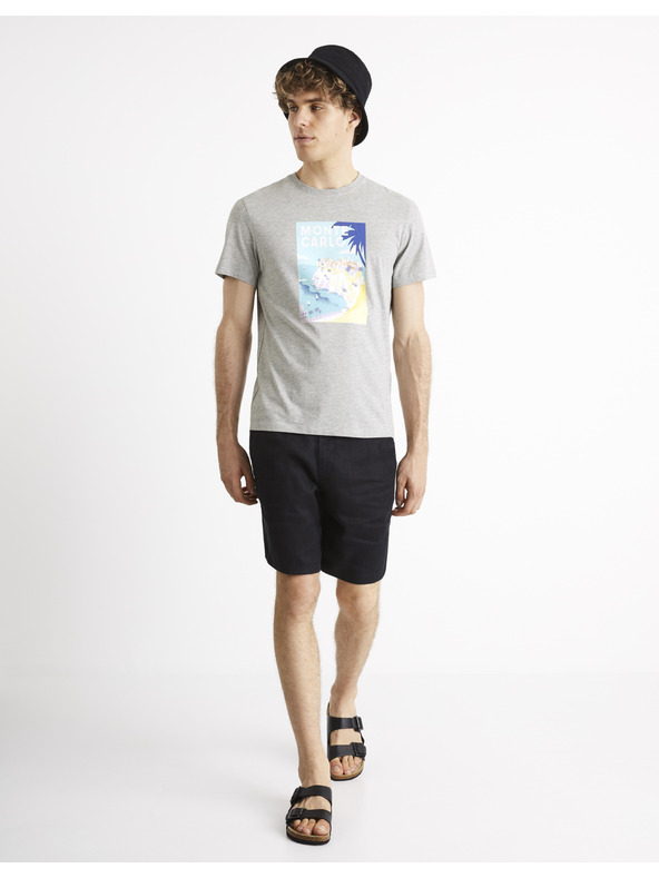 Celio Celio Cevinty Monte Carlo сива памучна тениска
