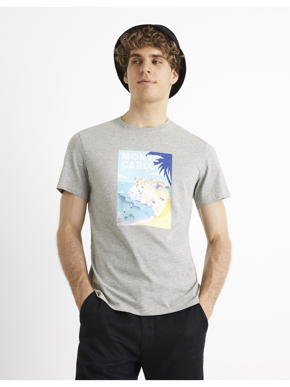 Celio Celio Cevinty Monte Carlo сива памучна тениска