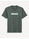 Celio Тъмнозелена мъжка тениска Celio Cefasto