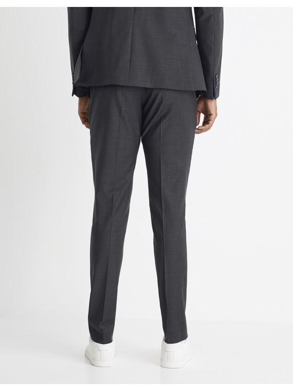 Celio Тъмно сив мъжки официален панталон Celio Colexus