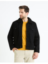 Celio Черно мъжко дънково яке с косъм Celio Cudensherp